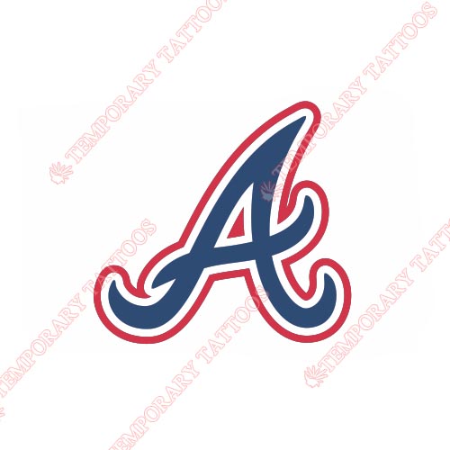 Atlanta Braves Customize Temporary Tattoos Stickers NO.1403
